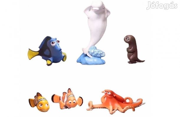 6 db-os Némó nyomában jellegű mesefigura szett