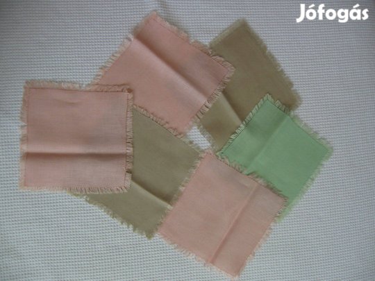 6 db pasztell színű uzsonnázó alátét - szett