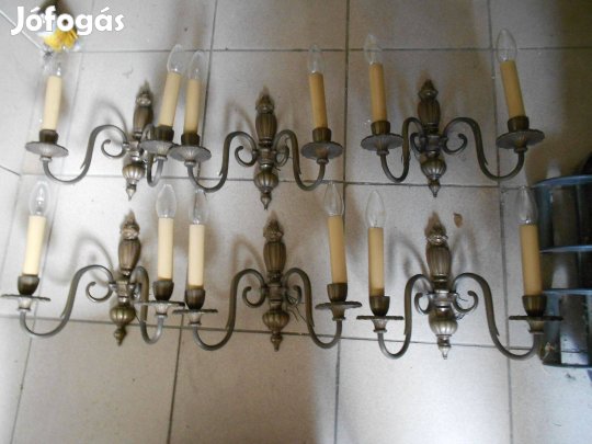 6 db retro fali lámpa