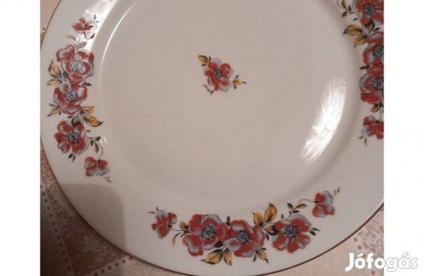 6 db új Alföldi porcelán kistányér, süteményes tányér