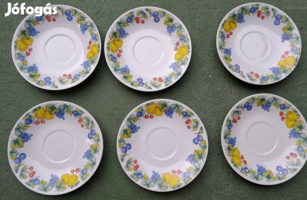 6 db új Minitányér 12 cm átmérő Hibátlan