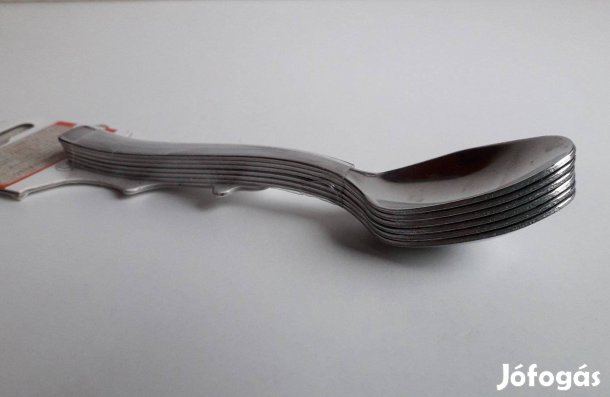 6 db új olasz rozsdamentes kávéskanál 13 cm