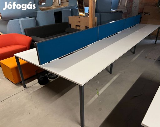 6 fős munkaállomás, Sedus Temptation moduláris íróasztal - használt