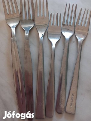 6 különböző rozsdamentes villa evőeszköz
