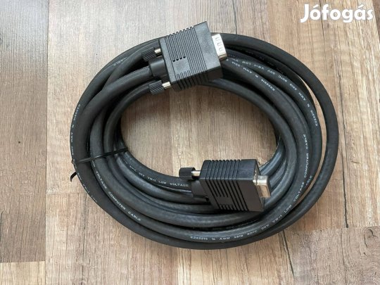 6 méteres VGA (D-SUB, 15-pin) monitor kábel hosszabbító