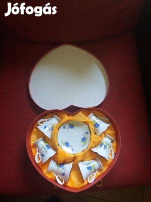 6 részes kerámia kávés csésze