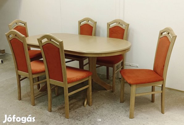 6 személyes Montana étkezőgarnitúra, étkező garnitúra asztal, szék