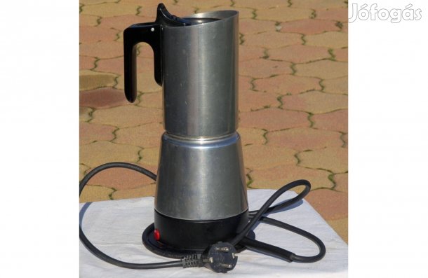 6 személyes elektromos kávéföző, kotyogó jellegű