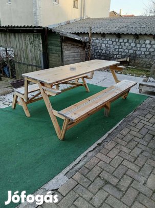 6 személyes kerti asztal