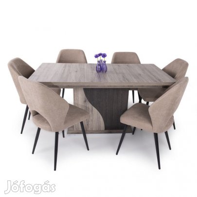 6 személyes kibővíthető étkező garnitúra T23755