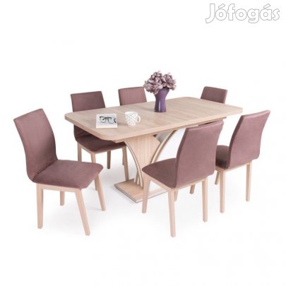 6 személyes kibővíthető étkező garnitúra T24801