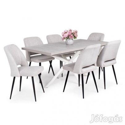 6 személyes kibővíthető étkező garnitúra T28067
