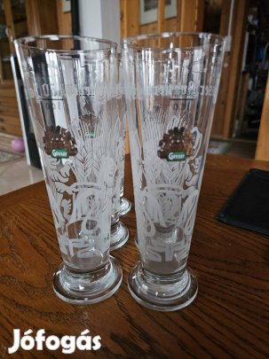 6darabos sörös pohár készlet