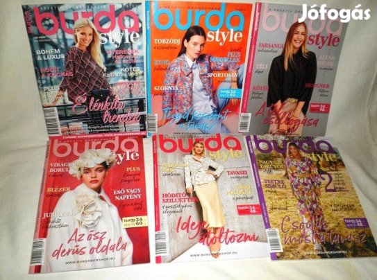 6db Burda magazinok snittel