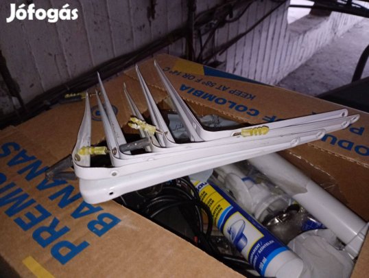 6db Polctartó konzol 200x250mm fehér (3214150) 1500ft óbuda