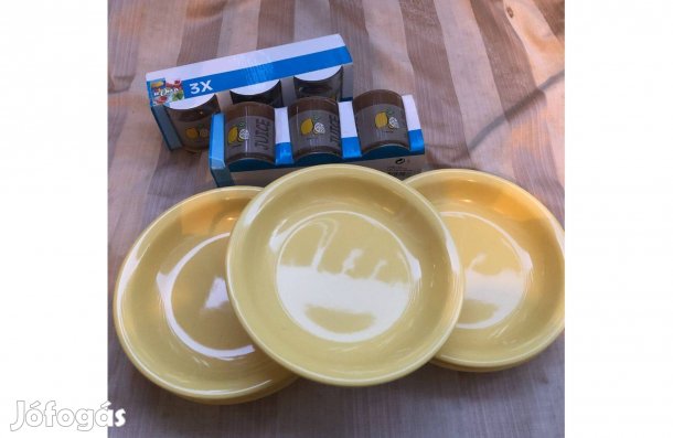 6db tányér és 6db pohár újak szettben