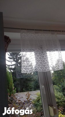 6db új csipke kész függöny 60x100cm egyben a 6 db