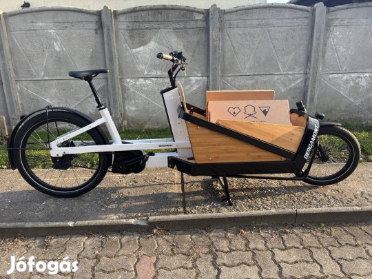 6km-es Bergamont Cargo e bike, gates szij, 625Wh, gyerekülés