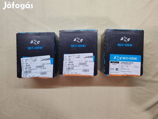 6x45 forgácslap csavar (3 doboz, 200db/doboz) bontatlan