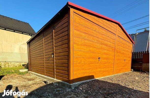 6x5 Aranytölgy Prémium garázs