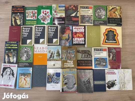 70 db könyv könyvek