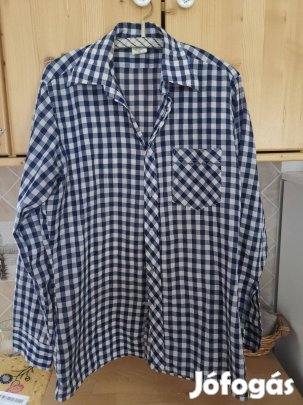 70-es évekbeli nagy galléros kockás ing 37-es - retro