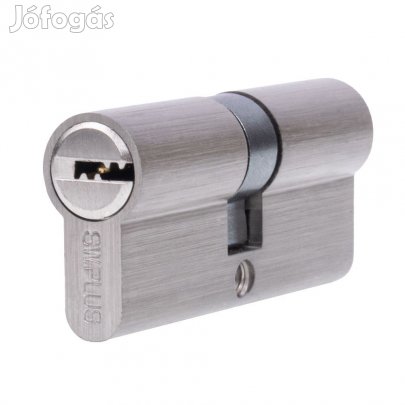 70 mm-es (35/35) réz ötvözet dupla nyitású zárbetét  5 db kulccsal,