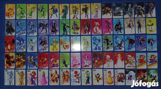 70db Amiibo figuráknak megfelelő Amiibo NFC kártyacsomag
