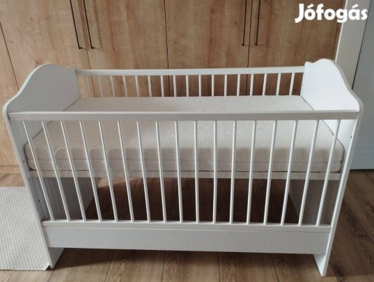 70x140 cm kiságy átalakítható gyerekágy újszerű állapotban