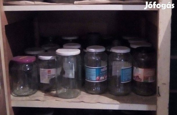 720-as befőttes üveg eladó korlátozott számban 100 ft/db