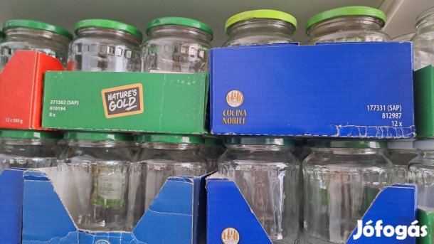 720 ml-es savanyúságos és mézes üvegek