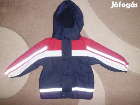 74-80-as TCM újszerű, bélelt fiú esőkabát 74