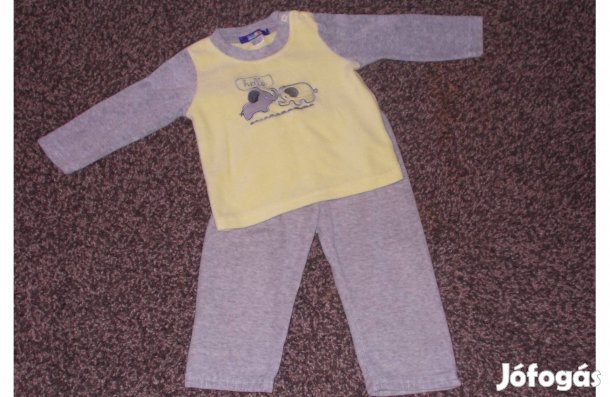 74-80 elefántos plüss baba ruha szett!