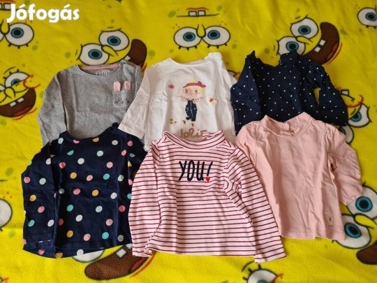 74-es kislány hosszúujju ruhacsomag. 6 db-os