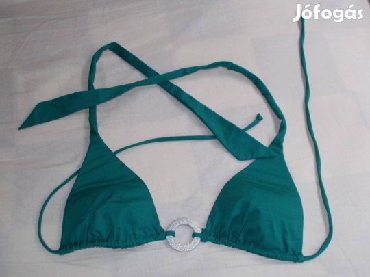 75A-s zöld bikini felső, fürdőruha felső