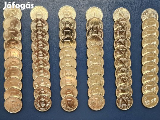 75 éves a forint (betű csere is) -5ft teljes érme sor
