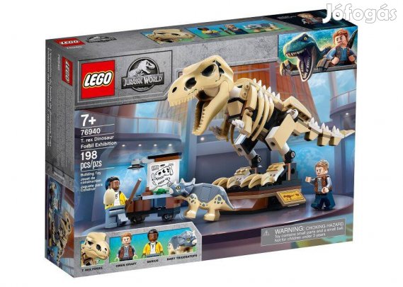 76940 LEGO Jurassic World - T-Rex dinoszaurusz őskövület kiállítás