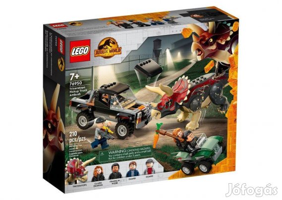 76950 LEGO Jurassic World - Triceratops támadása a teherautó ellen