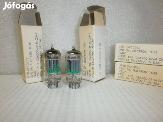 7AU7 ( ~ECC82) - Sylvania - Usa - NOS