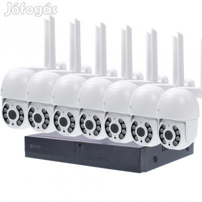 7 Kamers Kltri Wifi forgathat megfigyel rendszer 3MP, 8 csatorn