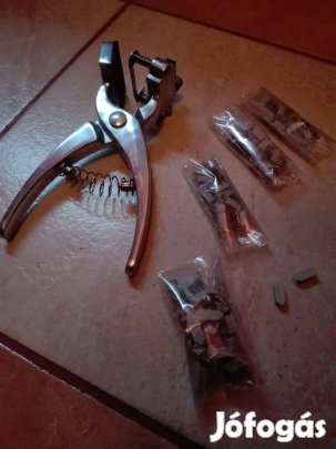 7 -mm es tetováló fogó betű és szám sorral