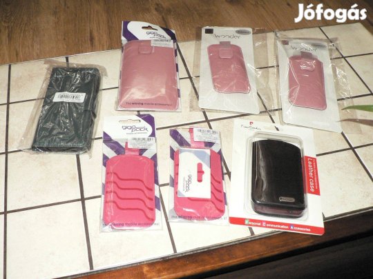 7 darab univerzális mobil telefon tok (vadi új állapotban)