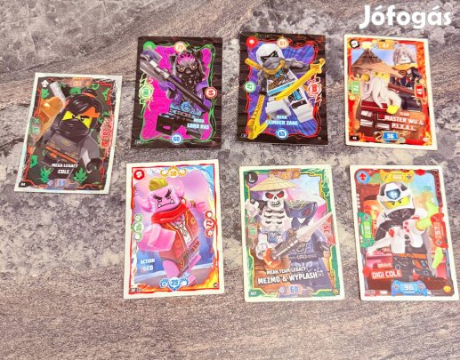 7 db Lego Ninjago kártya
