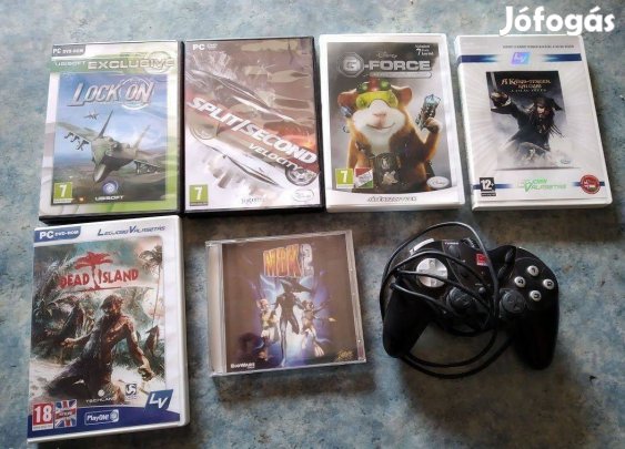 7 db pc dvd játék + ajándék Konzol Számítógép játék