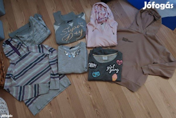 7 db sportos pamut női pulóver csomag