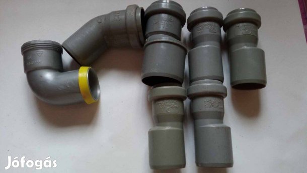7 db vízvezeték szereléshez idom csatlakozó együtt 3000 Ft