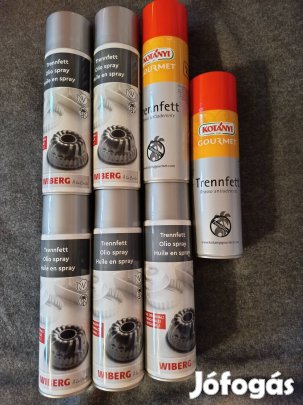 7 flakon Wiberg és Kotányi formaleválasztó spray