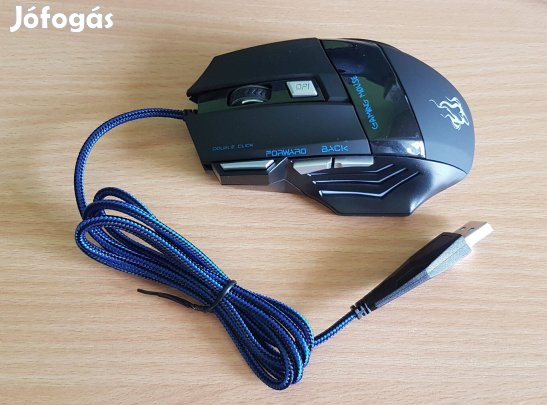 7 gombos Gamer egér 5500 DPI LED -es