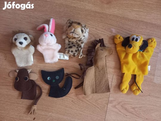 7db Állatos újjbáb együtt