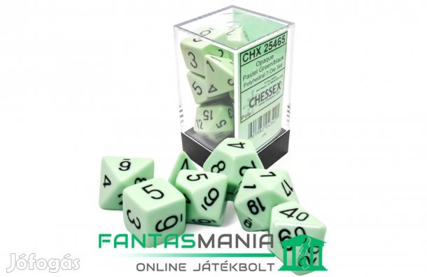 7db Dobókocka társasjátékhoz és szerepjátékhoz - Zöld -